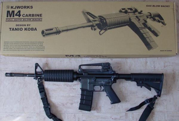 KJW M4A1, Stock, w/Box and new Rifle Sling
