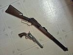 AS cowboy rifle & model pistol